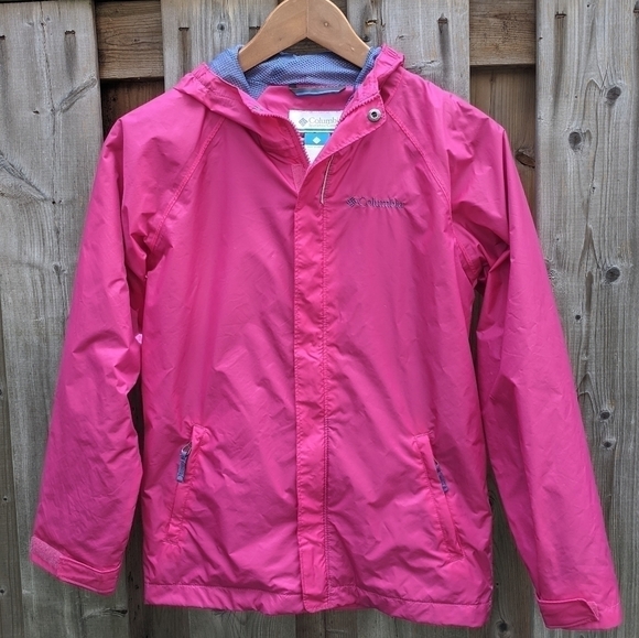 columbia girls arcadia waterproof raincoat jacket M 10-12 - Picture 2 of 12